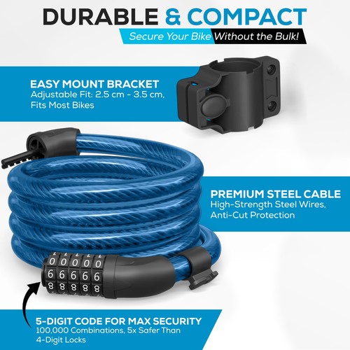 Bike lock digit combination - bike,