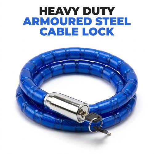 Armoured cable lock 22mm - cable,