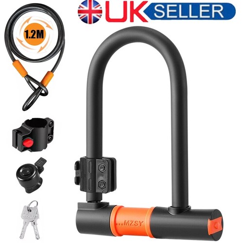 Shaped bike lock with - shaped,