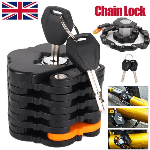Folding bike chain lock 79cm - lock,