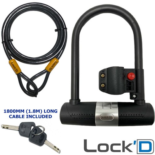 Shaped bike lock with two - u,
