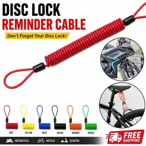 Motorcycle disc lock - 1.2m,
