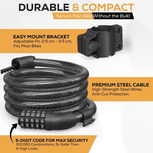 Bike lock digit combination - bike, 5