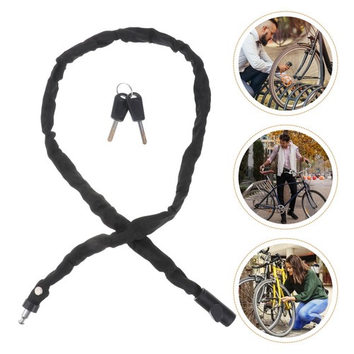 Sturdy black bike - black, lock
