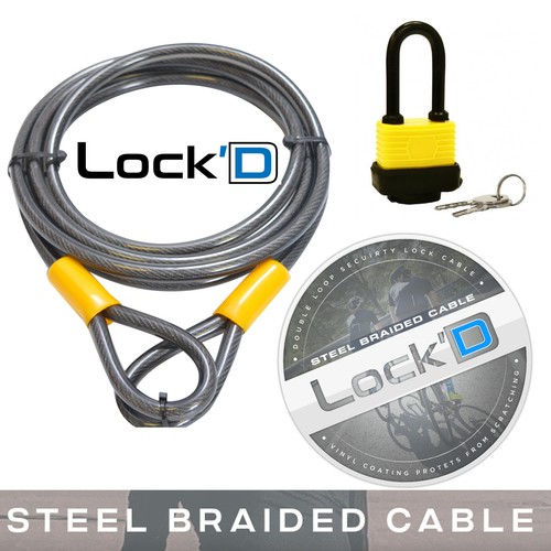 Bike cable lock 10mm - cable,